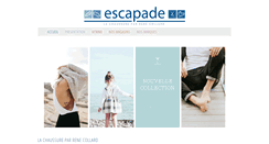 Desktop Screenshot of escapade-chaussures.be