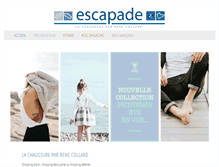 Tablet Screenshot of escapade-chaussures.be